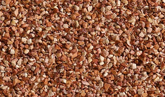 Campione di graniglia di marmo Breccia Pernice per pavimentazioni drenanti