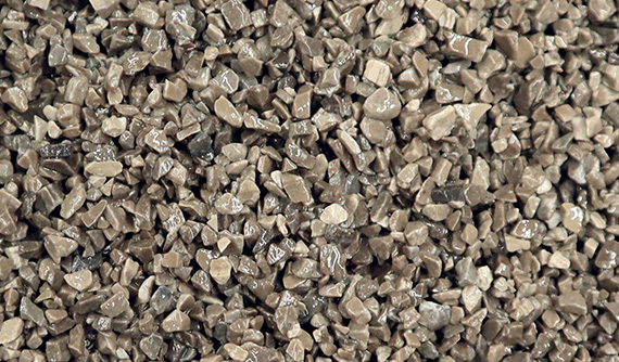 Campione di graniglia di marmo Grigio Brasile per pavimentazioni drenanti
