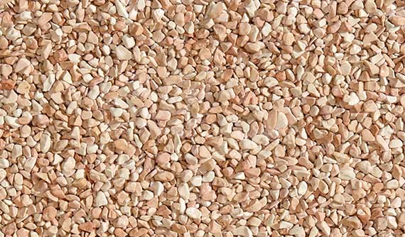 Campione di graniglia di marmo Rosa Corallo per pavimentazioni drenanti